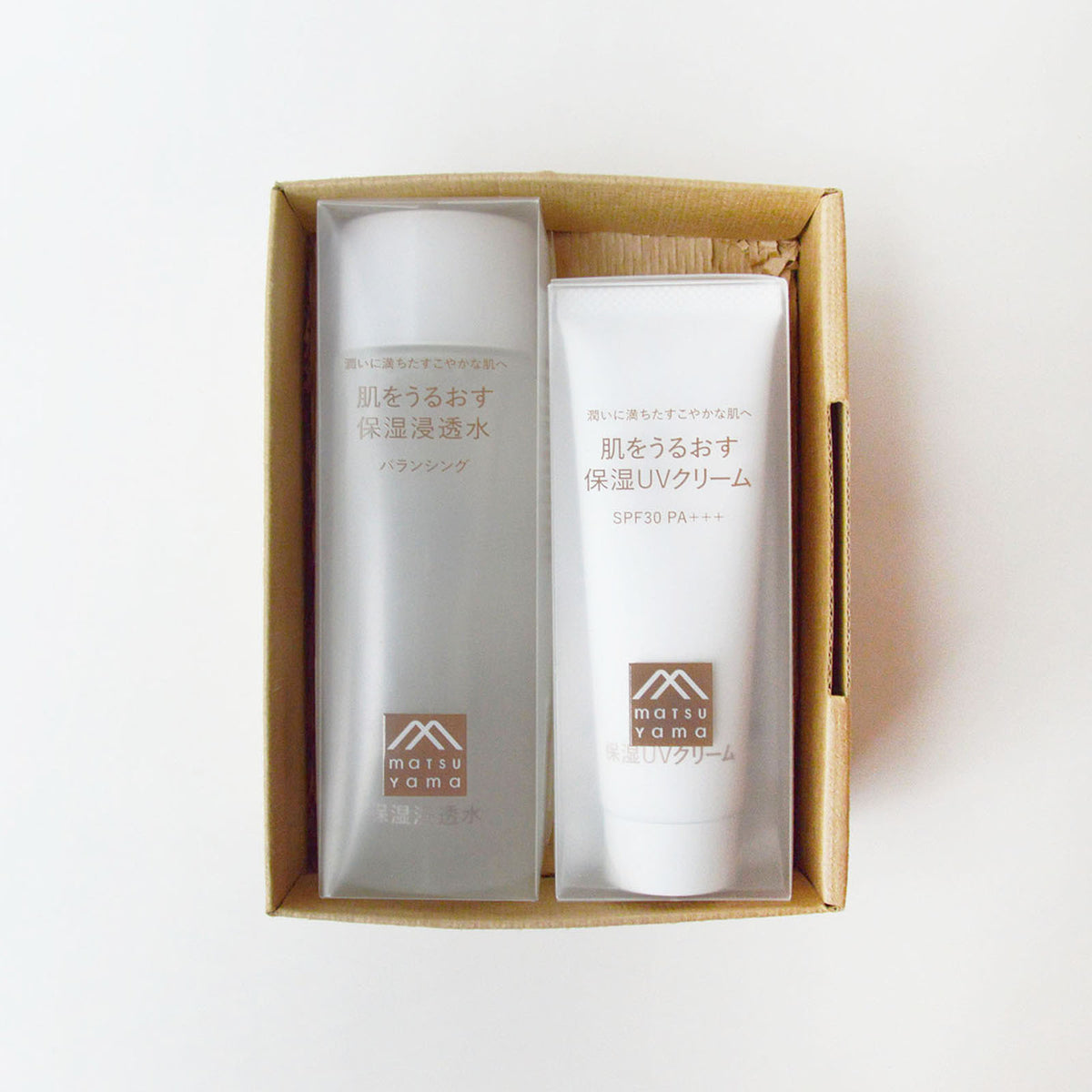 Gift of moisturizing penetrating water and moisturizing UV cream