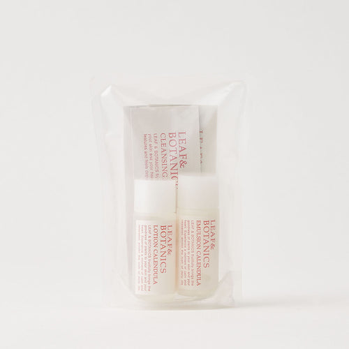 【アメニティ検討用】LEAF＆BOTANICS スキンケア ミニボトルセット カレンデュラ